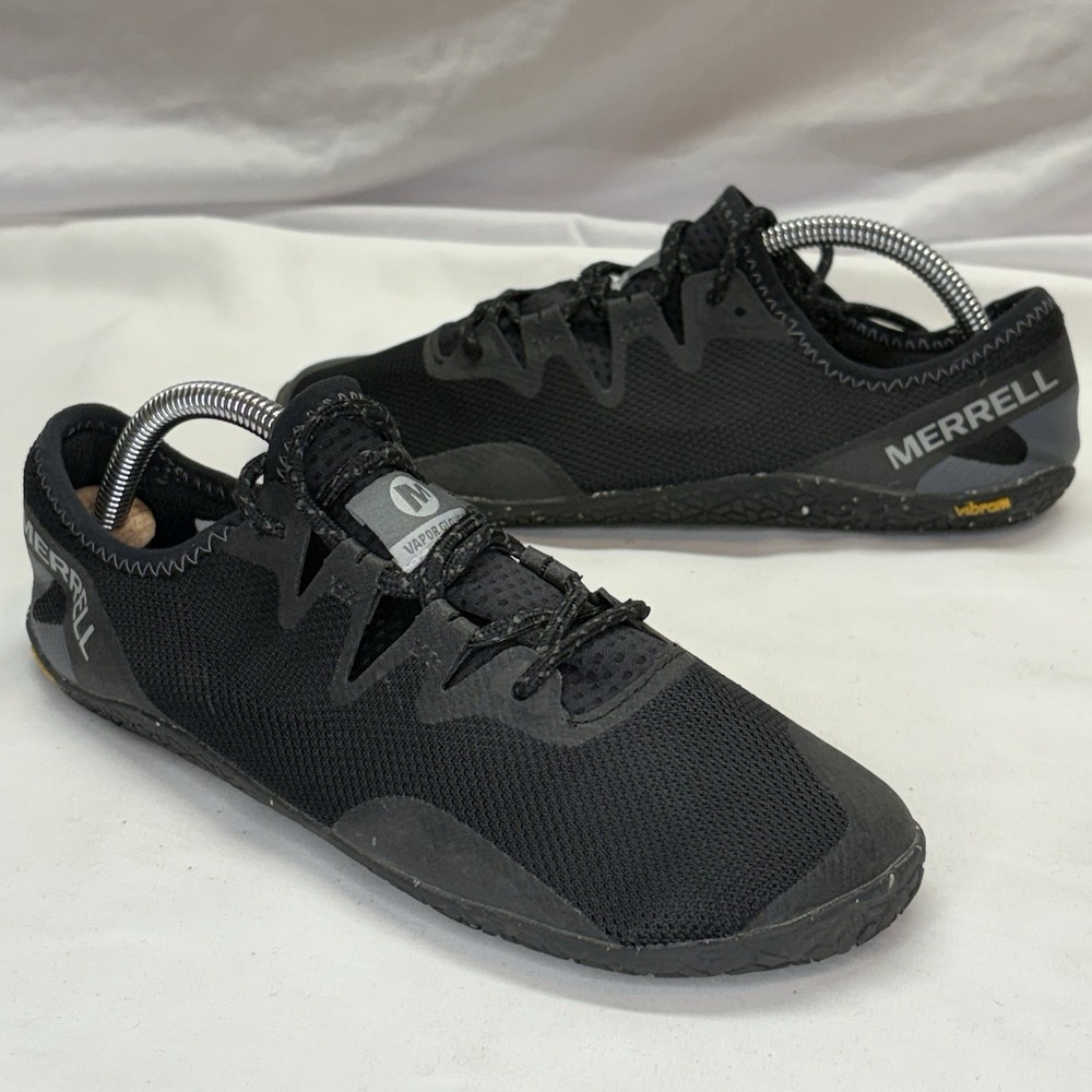 Merrell‎ Women Vapor Glove 5 Minimalist Barefoot Shoes Black Size 7.5 J135372